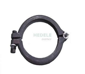 Exhaust branch pipe clamp assembly