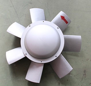 Compound cooling fan impeller