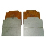 Main friction plate of wedge polymer material for railway freight car to turn K2 and K6