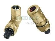 Single core bayonet metal connector