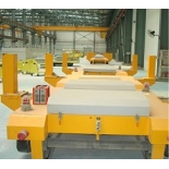 Rail transit equipment unwheeling platform